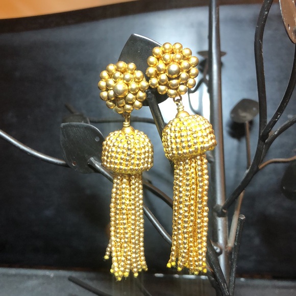 Three pairs of vintage large dangle earrings - Picture 6 of 8